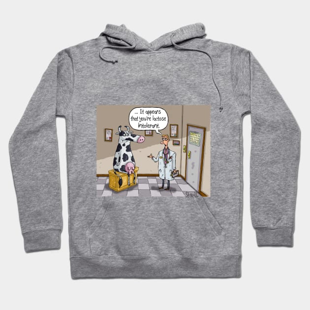 Lactose Intolerant Cow Hoodie by macccc8